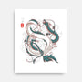 Japanese Dragons-none stretched canvas-IKILO