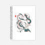 Japanese Dragons-none dot grid notebook-IKILO