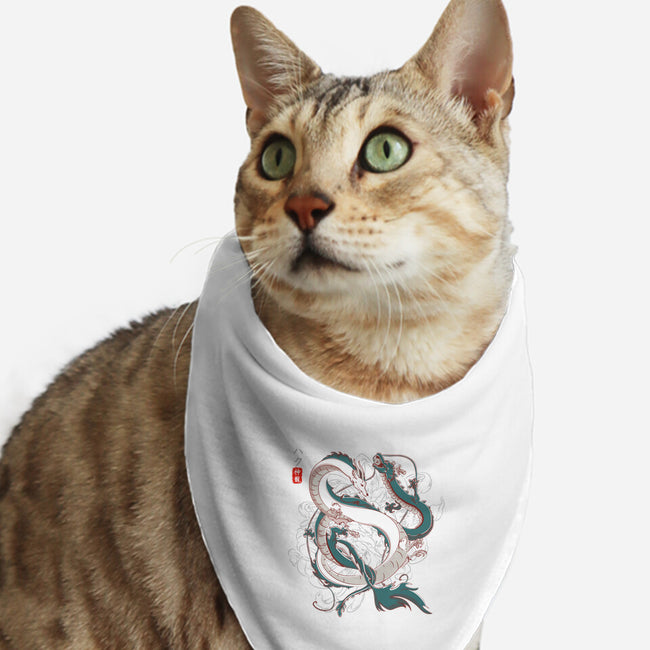 Japanese Dragons-cat bandana pet collar-IKILO