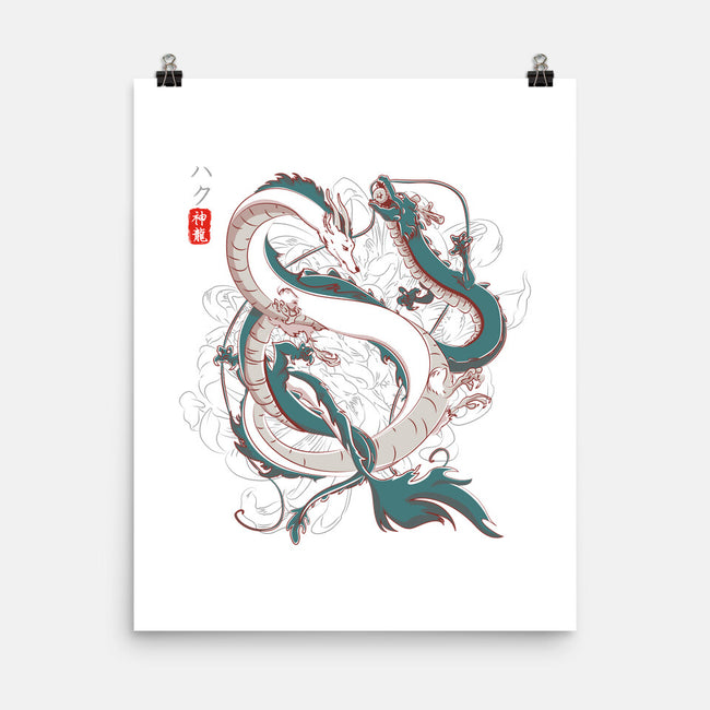Japanese Dragons-none matte poster-IKILO