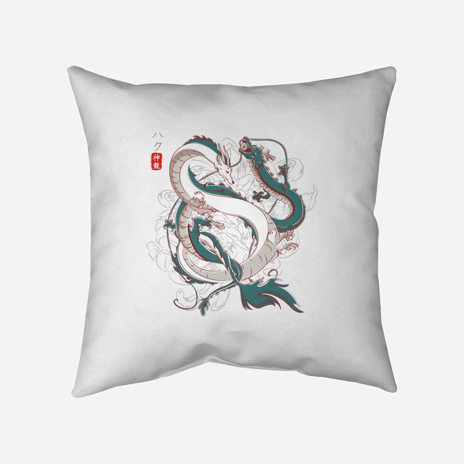 Japanese Dragons-none removable cover w insert throw pillow-IKILO