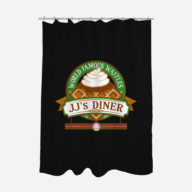 JJ's Diner-none polyester shower curtain-DoodleDee