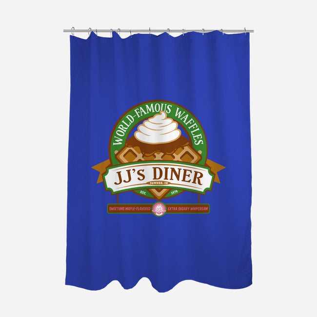 JJ's Diner-none polyester shower curtain-DoodleDee