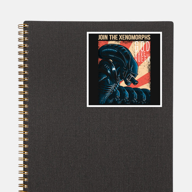 Join the Xenomorphs-none glossy sticker-trheewood