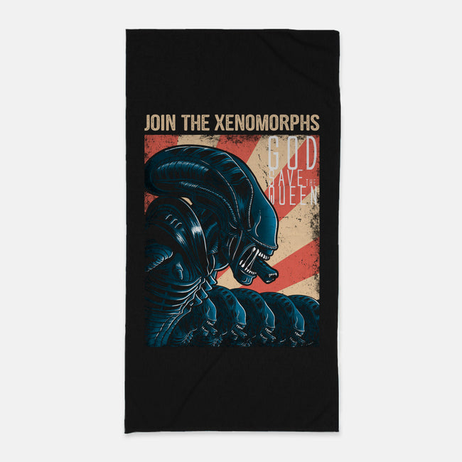 Join the Xenomorphs-none beach towel-trheewood