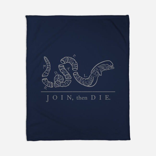 Join Then Die-none fleece blanket-Beware_1984