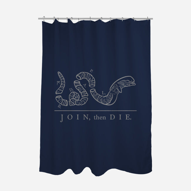Join Then Die-none polyester shower curtain-Beware_1984