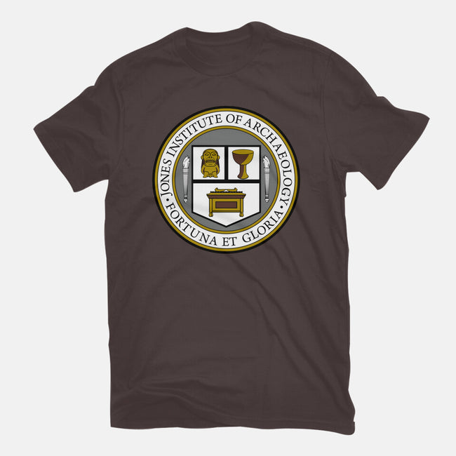 Jones Institute of Archaeology-womens basic tee-Rookheart
