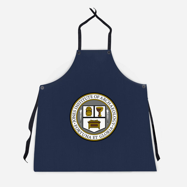 Jones Institute of Archaeology-unisex kitchen apron-Rookheart