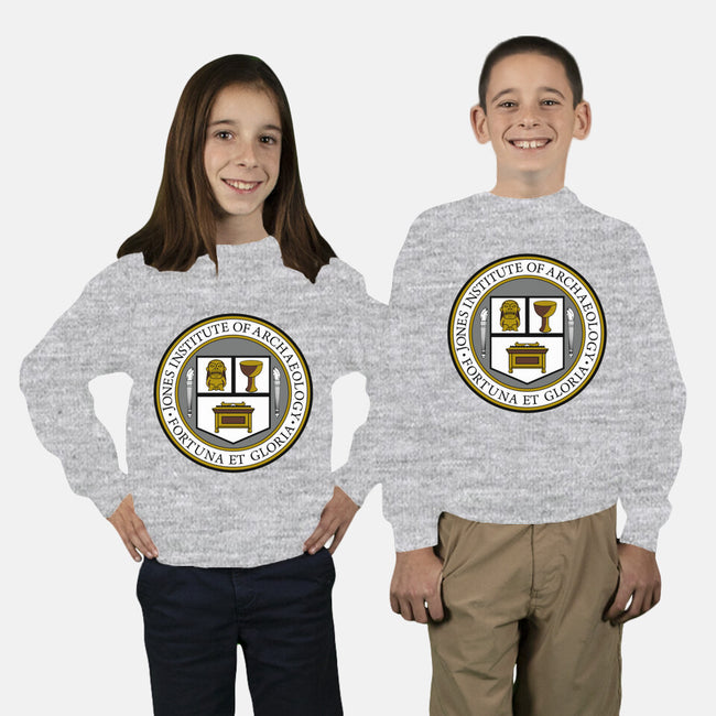 Jones Institute of Archaeology-youth crew neck sweatshirt-Rookheart