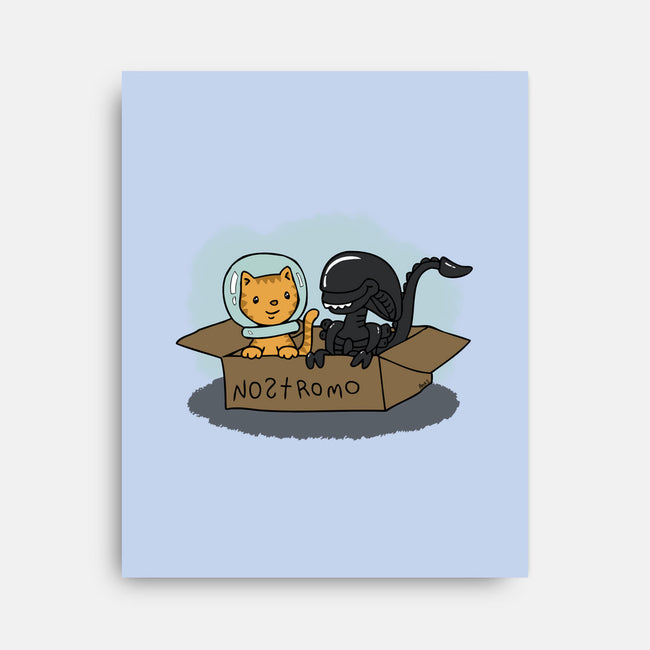 Jonesy and His Copilot-none stretched canvas-beckadoodles