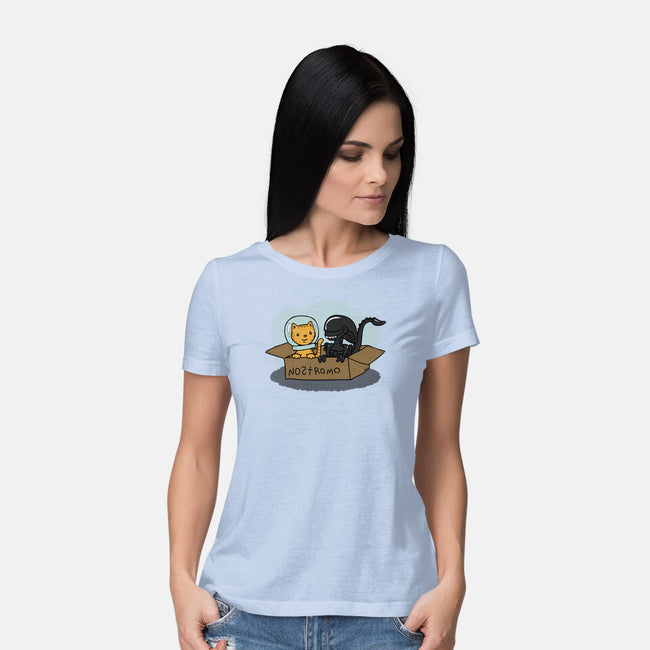 Jonesy and His Copilot-womens basic tee-beckadoodles