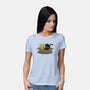 Jonesy and His Copilot-womens basic tee-beckadoodles