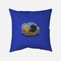 Jonesy and His Copilot-none removable cover w insert throw pillow-beckadoodles