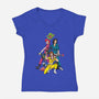 Jumpsuit Vixens-womens v-neck tee-Kyle Harlan