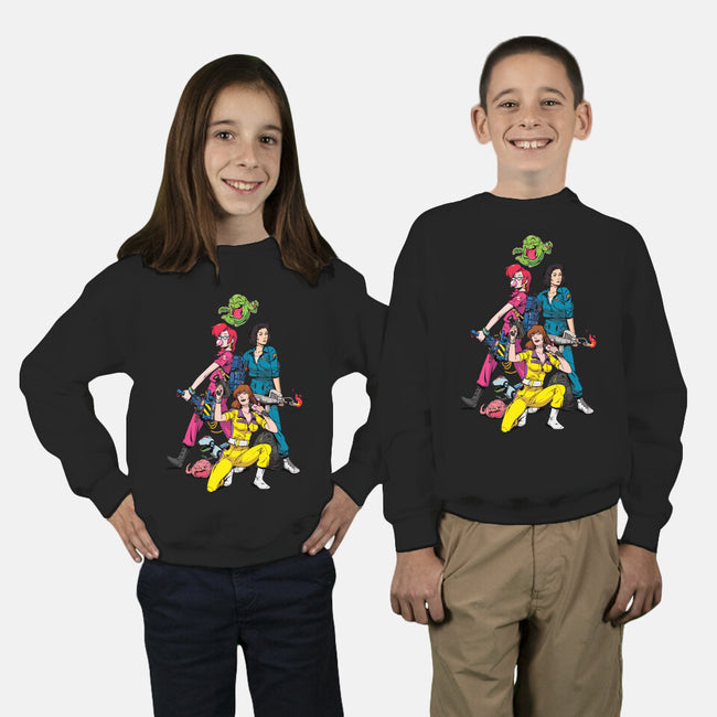 Jumpsuit Vixens-youth crew neck sweatshirt-Kyle Harlan