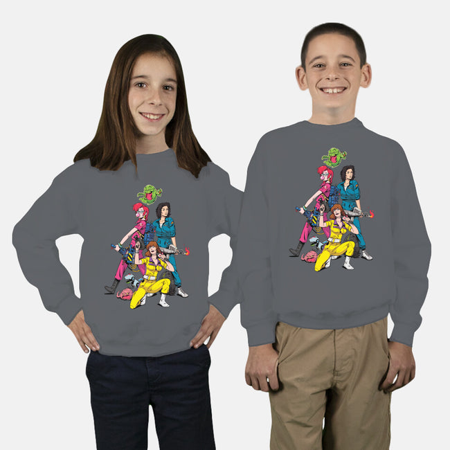 Jumpsuit Vixens-youth crew neck sweatshirt-Kyle Harlan