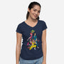 Jumpsuit Vixens-womens v-neck tee-Kyle Harlan