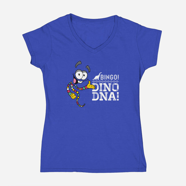 Jurassic Bingo-womens v-neck tee-Mdk7
