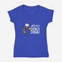 Jurassic Bingo-womens v-neck tee-Mdk7
