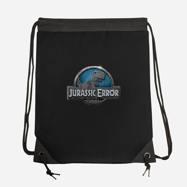 Jurassic Error-none drawstring bag-ManuelDA