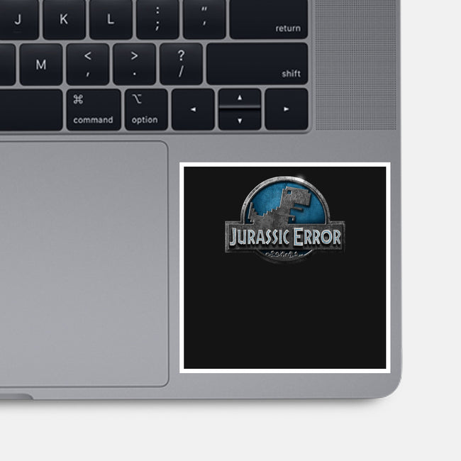 Jurassic Error-none glossy sticker-ManuelDA