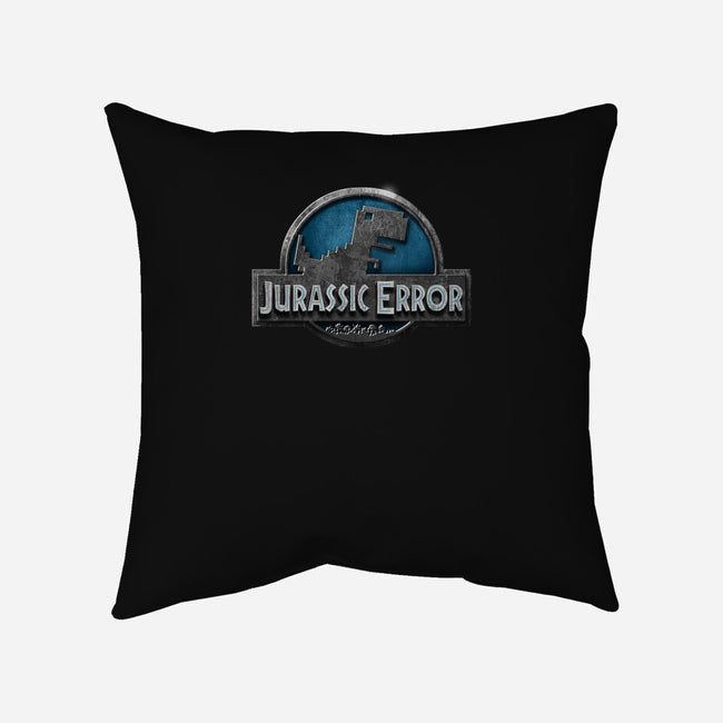 Jurassic Error-none removable cover throw pillow-ManuelDA