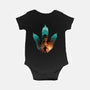 Jurassic Footprint-baby basic onesie-alemaglia