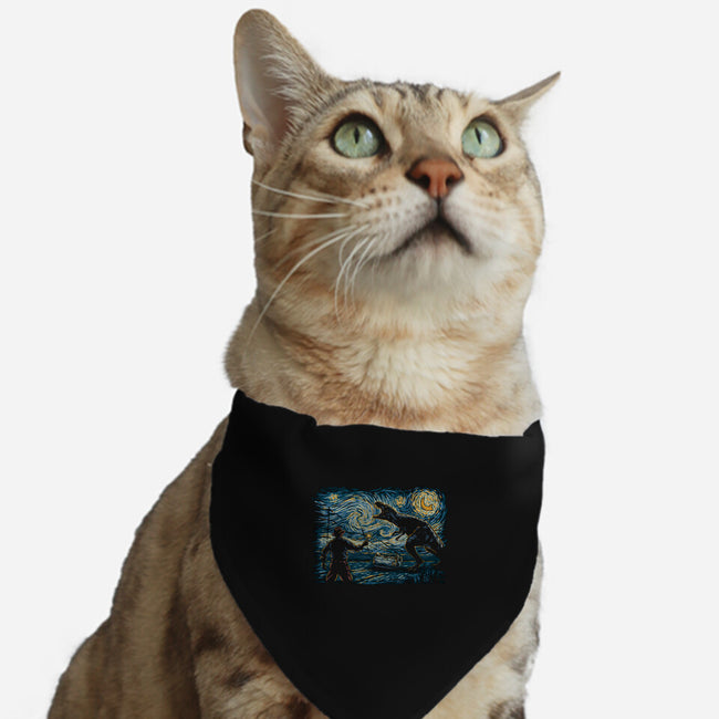 Jurassic Night-cat adjustable pet collar-Hootbrush
