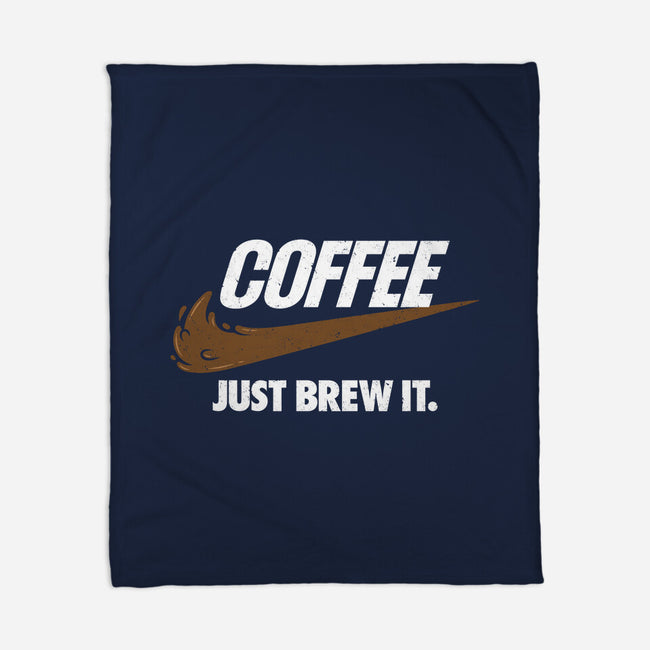 Just Brew It-none fleece blanket-mikehandyart