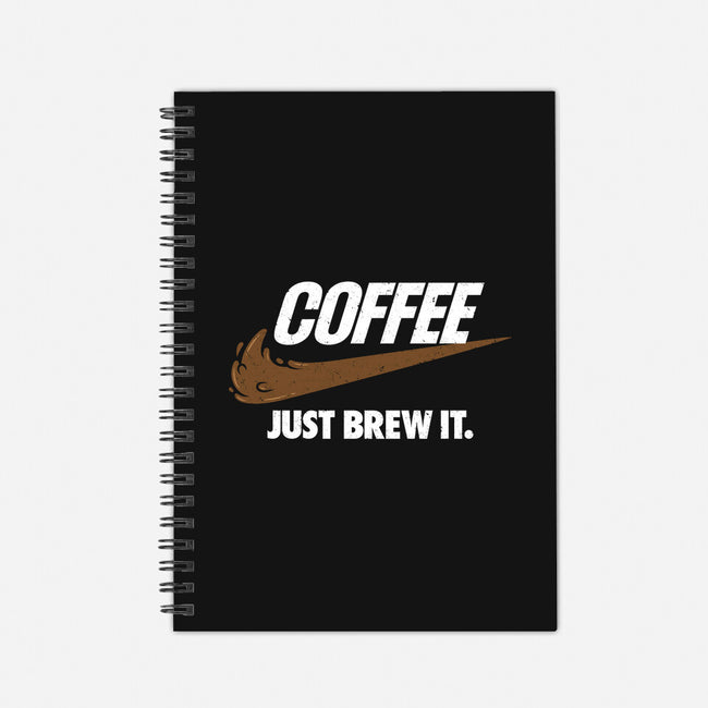 Just Brew It-none dot grid notebook-mikehandyart