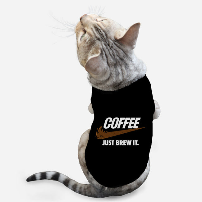 Just Brew It-cat basic pet tank-mikehandyart