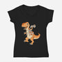 Just Keep Flying-womens v-neck tee-DoOomcat