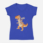 Just Keep Flying-womens v-neck tee-DoOomcat