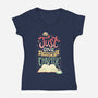 Just One More Chapter-womens v-neck tee-risarodil