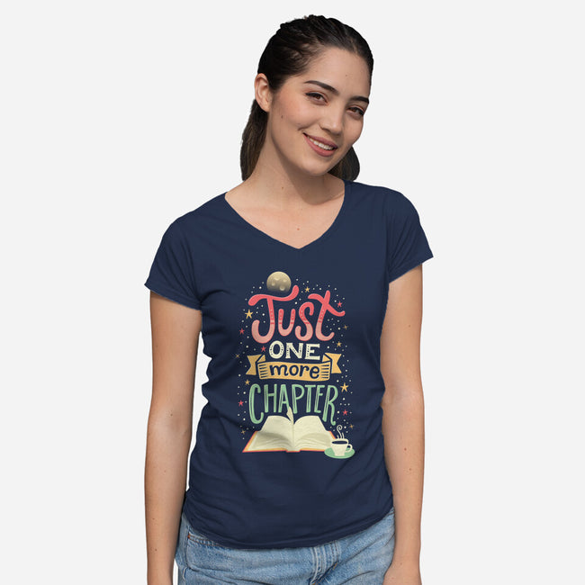 Just One More Chapter-womens v-neck tee-risarodil