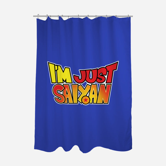 Just Saiyan-none polyester shower curtain-Kat_Haynes
