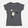 Just Singing in the Rain-womens v-neck tee-ddjvigo
