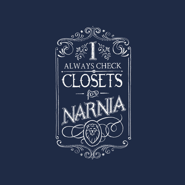 I Always Check Closets-none stretched canvas-Ma_Lockser