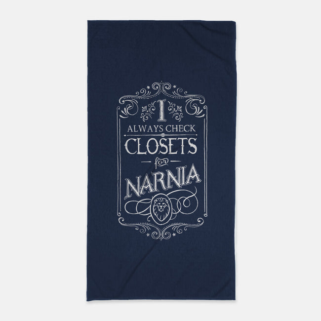 I Always Check Closets-none beach towel-Ma_Lockser