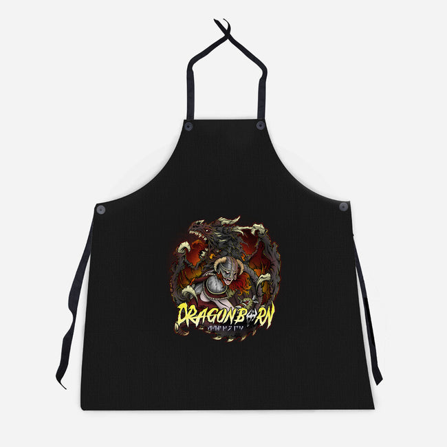 I Am The Dragonborn-unisex kitchen apron-Fearcheck