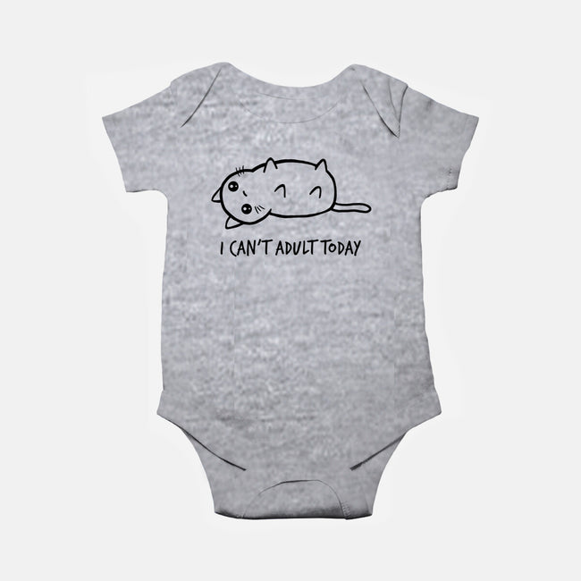 I Can't Adult Today-baby basic onesie-dudey300