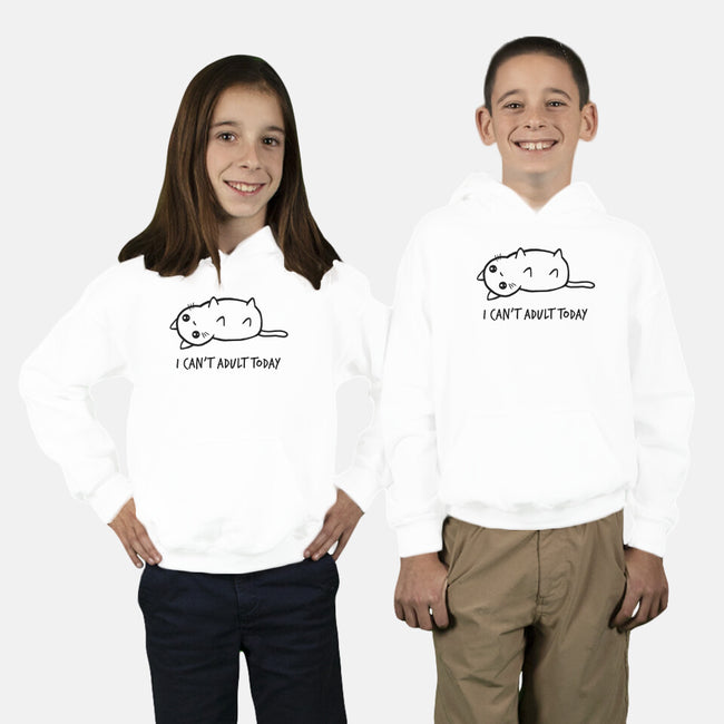 I Can't Adult Today-youth pullover sweatshirt-dudey300