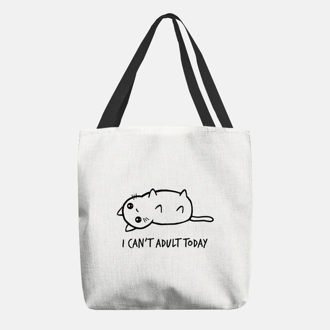 I Can't Adult Today-none basic tote-dudey300
