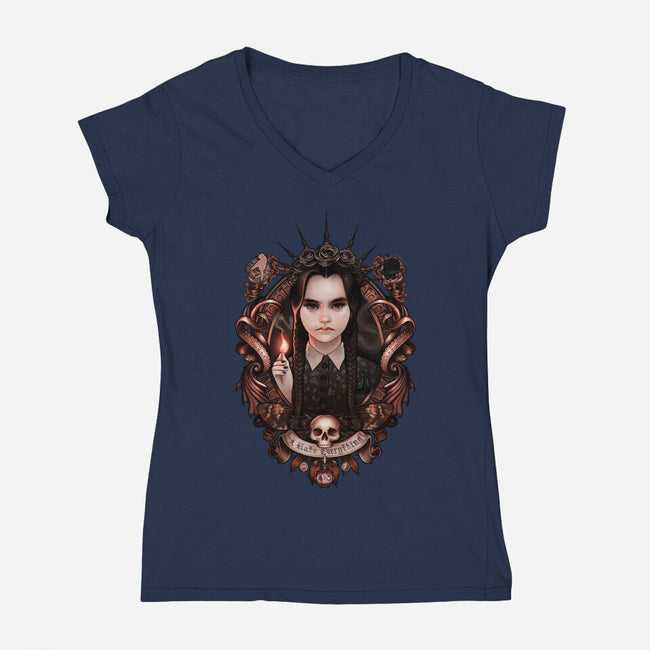 I Hate Everything-womens v-neck tee-MeganLara