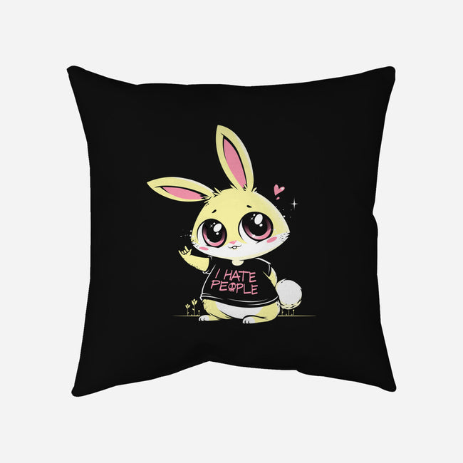I Hate People-none removable cover w insert throw pillow-tobefonseca