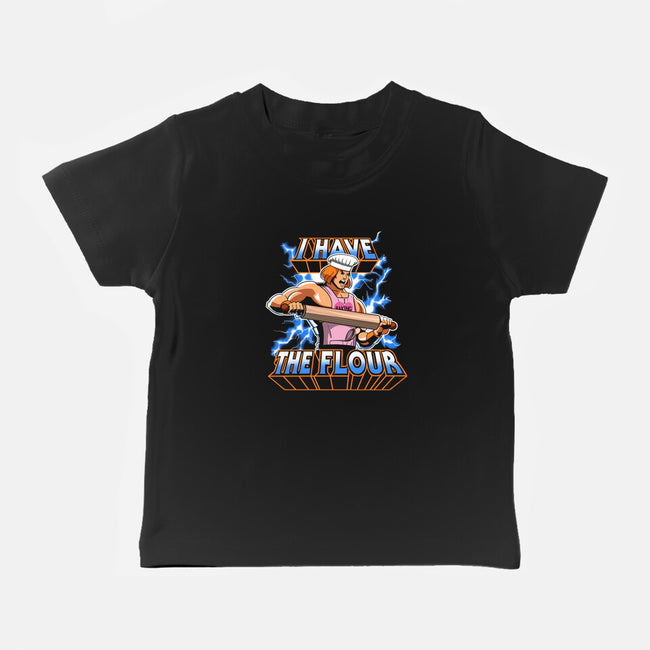 I have the flour!-baby basic tee-KindaCreative