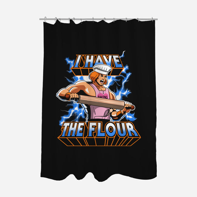 I have the flour!-none polyester shower curtain-KindaCreative