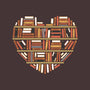 I Heart Books-none drawstring bag-renduh