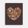 I Heart Books-none stretched canvas-renduh